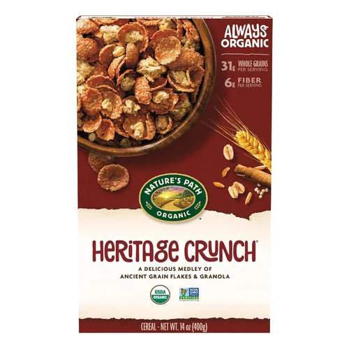 Nature's Path - Cereal orgánico Heritage Crunch, 14 onzas (paquete de 1), sin transgénicos