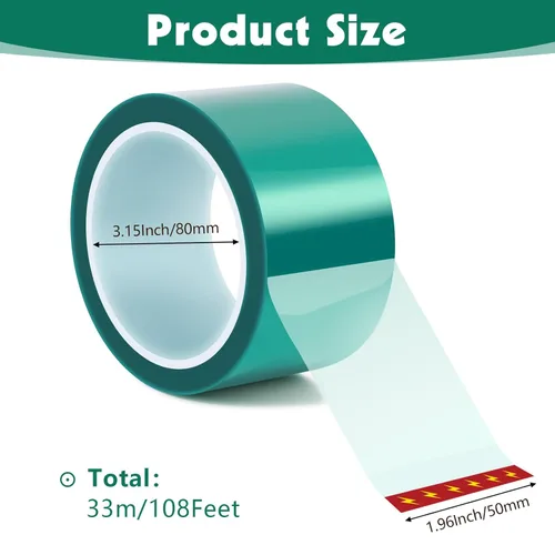 Miniatura 2 de Cinta de resina, 1.96 pulgadas × 108 pies, resistente a altas temperaturas, 428.0 °F, cintas epoxi para manualidades, joyería, mesa de río, pintura