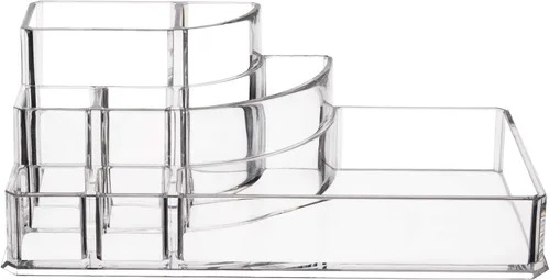 Miniatura 8 de Kryllic Organizador de lápiz labial, organizador de almacenamiento de cosméticos de maquillaje, organizador de plástico transparente con múltiples