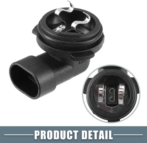 Miniatura 5 de Soporte de bombilla antiniebla Socket 1445 H1 para vehículo de automóvil de plástico negro