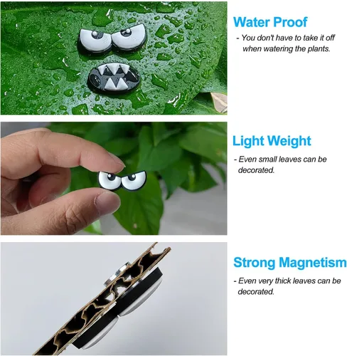 Miniatura 6 de HOMDSG Imanes de Plantas Monstruo con Ojos para Plantas en Maceta, Imanes Graciosos y Seguros para Plantas, Accesorios para Plantas de Casa, Regalos