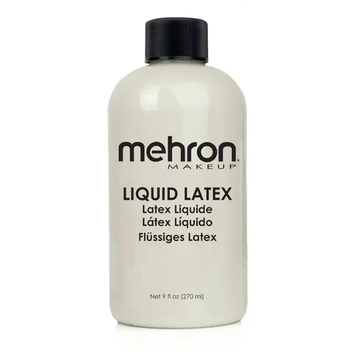 Miniatura 14 de Mehron - Látex líquido para maquillaje Maquillaje SFX Halloween Pegamento de látex para la piel Pegamento para prótesis 9 fl oz (266 ml)