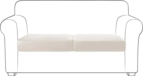 Miniatura 54 de Yates Home Funda de cojín de piel sintética para sofá, impermeable, elástica, para asiento de caravana, sofá biplaza, protector de muebles, funda