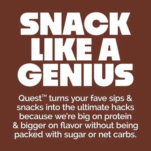 Miniatura 5 de Quest Nutrition Barras de proteína de masa de galletas con chispas de chocolate, 21g de proteína, 1g de azúcar, 4g de carbohidratos netos, alto