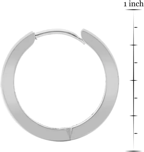 Miniatura 5 de Steeltime Pendientes de acero inoxidable chapados en oro de 18 quilates