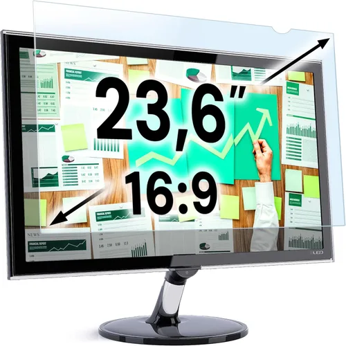 Miniatura 31 de VINTEZ Protector de pantalla de luz azul para monitor de computadora y portátil de 14 pulgadas, película de bloqueo de luz azul anti-UV para PC