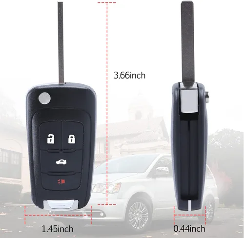 Miniatura 5 de Tirador remoto de entrada sin llave compatible con Chevy Equinox Sonic Malibu Camaro Cruze 2010-2016 Buick Lacrosse Regal Verano 2010-2017