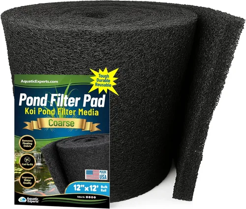 Miniatura 12 de Aquatic Experts Almohadilla de filtro clásica para estanque Koi FINE – Filtro de estanque en rollo blanco a granel, filtros de estanque ultra
