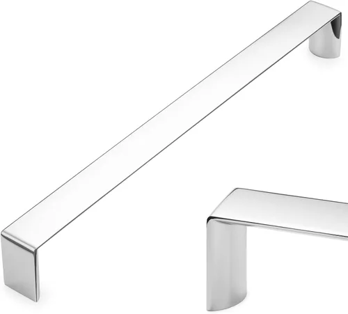 Miniatura 10 de KOOFIZO Paquete de 10 tiradores de gabinete de cocina de níquel cepillado de 5 pulgadas, manijas de gabinete de color plata satinada, herrajes