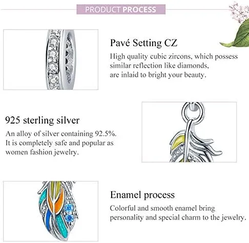 Miniatura 4 de Eternalll Jewellery - Abalorio original de plata de ley 925 con circonita cúbica, diseño de huella de perro