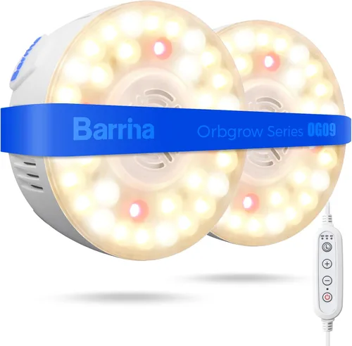 Miniatura 16 de Barrina Orbgrow OG09 Puck - Luz LED de crecimiento, 5000K 9W (equivalente a 135 vatios), luces de plantas para plantas de interior de espectro