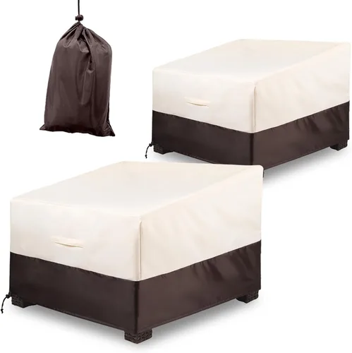 Fundas para sillas de exterior, paquete de 2, fundas para sillas de patio (35 pulgadas de largo x 40 pulgadas de ancho x 33 pulgadas de alto),