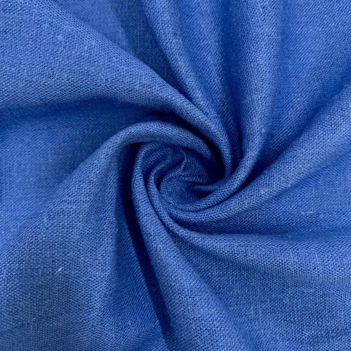 Karla Denim Blue - 10194 - Tela de rayón de lino suave al tacto para ropa, disfraces, manualidades, etc