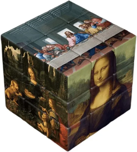Serie temática de pintura famosa, cubo mágico, obra maestra de celebridades, cubo de transformación de fotos, regalo creativo, juguetes (estilo Van