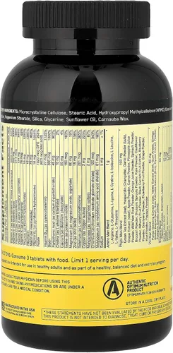 Miniatura 4 de Optimum Nutrition Opti-Men Suplemento multivitamínico diario, 240