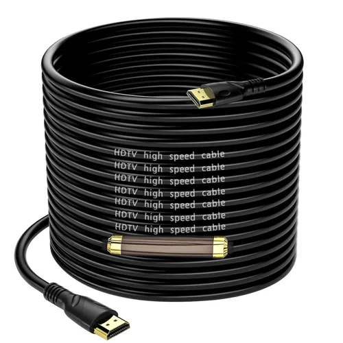 Miniatura 14 de Cable HDMI 4K de 100 pies de ultra alta velocidad HDMI 2.0 cable 4K @60Hz 18 gbps, conector chapado en oro, retorno de audio y video Ethernet