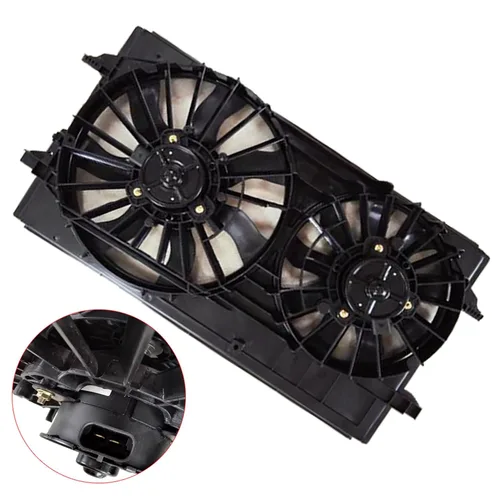 Miniatura 6 de munirater Reemplazo del conjunto del ventilador de refrigeración del radiador para Malibu 2004-2012 para G6 2005-2010 Reemplazo para Aura 2008-2009
