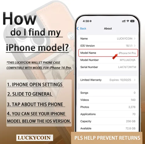 Miniatura 7 de LUCKYCOIN Funda tipo cartera cruzada para iPhone 14 Pro, funda de piel auténtica con protección contra caídas para mujer, con tarjetero expandible