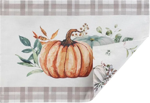 Miniatura 2 de Avanti Linens - Manteles individuales, decoración del hogar inspirada en otoño, juego de 4 (colección Grateful Patch)