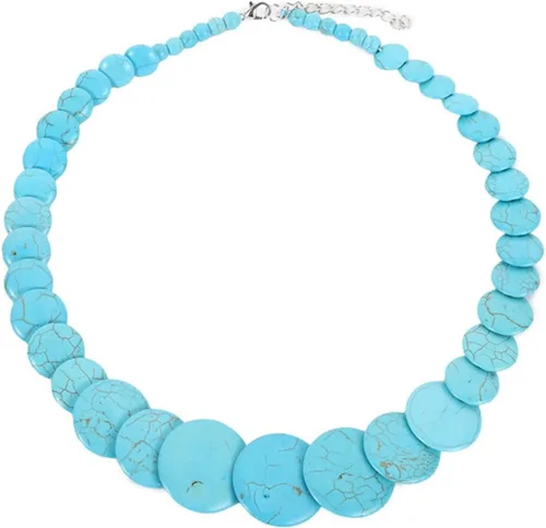 Gargantilla redonda bohemia colorida con chip vintage, ajustable, collares gruesos, collar étnico geométrico para mujeres y hombres, regalos de