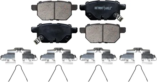 Miniatura 3 de Detroit Axle - Pastillas de freno traseras para Toyota Prius Plug-In Corolla iM Lexus CT200h, pastillas de freno de cerámica con reemplazo