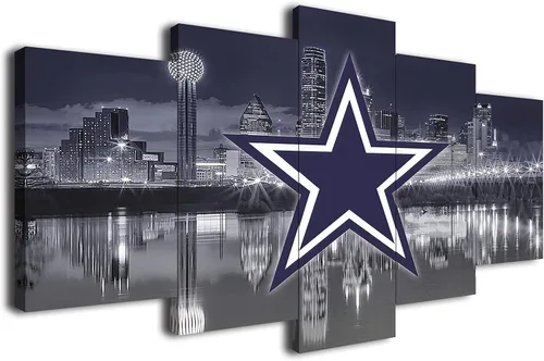 Póster de fútbol americano de los Dallas City Cowboys, diseño deportivo, lienzo para pared, diseño artístico, decoración del hogar, marco grande,