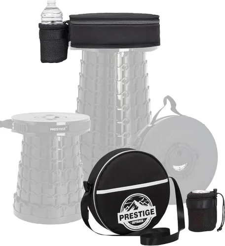 Miniatura 14 de Taburete plegable máximo de 620 libras y bolsa de transporte acolchada 3 en 1, taburete telescópico portátil para adultos, asiento plegable
