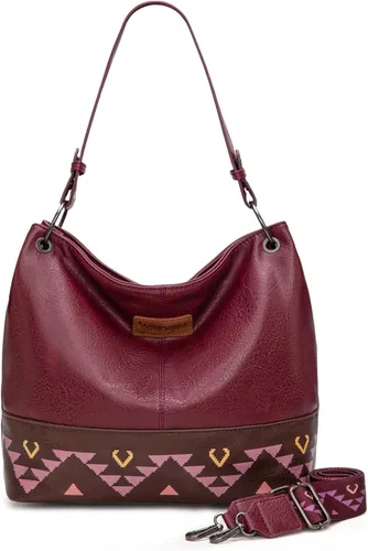 Miniatura 132 de Wrangler Hobo - Bolsas para mujer de cuero vegano con asa superior, bolsos de hombro y bolsos