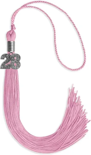 Miniatura 103 de Endea Graduation Borla de un solo color con dije de plata brillante (oro antiguo, 2022)