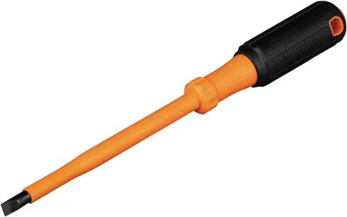 Klein Tools 6866INS Destornillador Aislado, Fabricado en Estados Unidos, Punta de Gabinete de 1000V 5/16 Pulgadas, Destornillador con Vástago de 6