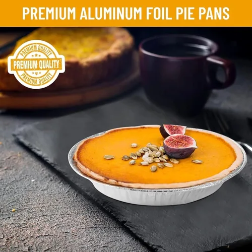 Miniatura 9 de Moldes desechables de aluminio para tartas de 8 pulgadas (paquete de 20) – Fabricado en Estados Unidos – Latas de papel de aluminio de 7 pulgadas