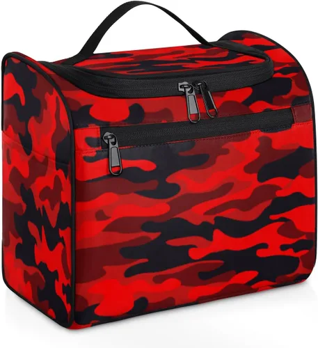 Miniatura 15 de cfpolar Animal Fox Flores Colgantes Neceser de Viaje Neceser Organizador de Maquillaje Bolsa de Almacenamiento de Cosméticos Baño Bolsa