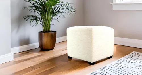 Miniatura 9 de MJL Furniture Designs Merton Collection - Otomana moderna tapizada de tela, con reposapiés de 4 botones, serie Dawson, Brindle