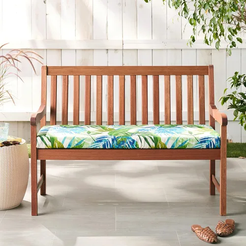 Miniatura 8 de Pillow Perfect Tropic - Cojín floral para sofá de interior/exterior con lazos, resistente a la intemperie y a la decoloración, 18 x 45 pulgadas