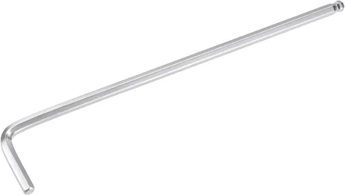 Miniatura 7 de uxcell Llave de llave hexagonal de extremo de bola de 0.059 in, herramienta de reparación CR-V en forma de L de brazo largo Tono plateado