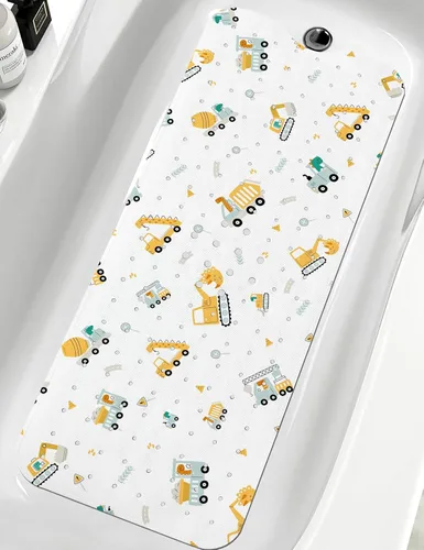 Miniatura 11 de LNOND Alfombra de baño para niños, alfombrilla de baño con diseño de tiburones marinos, alfombrillas de baño antideslizantes para niños