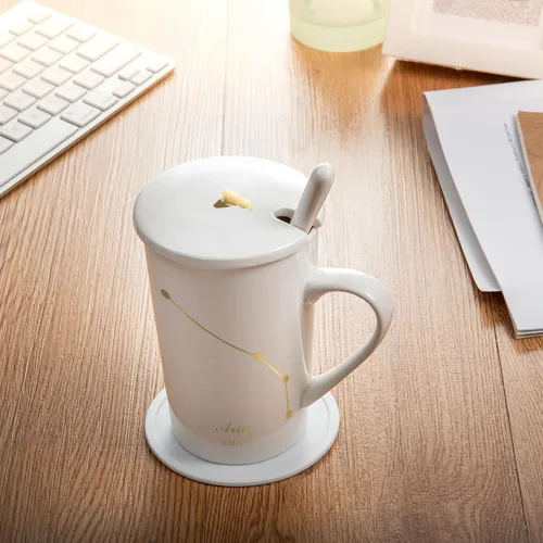 Miniatura 5 de Fullcci-15oz Creative Constellation Aquarius - Taza de café con capacidad para mejorar la taza de té para jugo de leche de cacao y agua