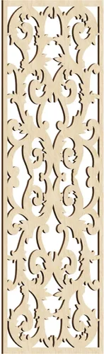Miniatura 54 de Meadville Paneles decorativos de pared de madera con calado, 9 3/8 pulgadas de ancho x 24 3/8 pulgadas de alto x 1/4 de alto, aliso