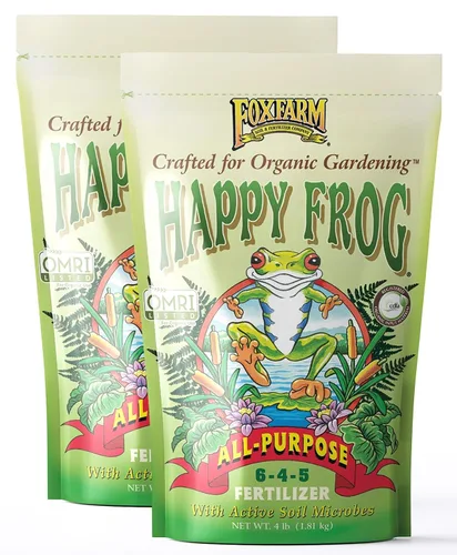 Miniatura 7 de FoxFarm Happy Frog Fertilizante multiusos – Fertilizante de liberación lenta para flores, verduras y plantas ornamentales – Contiene microbios