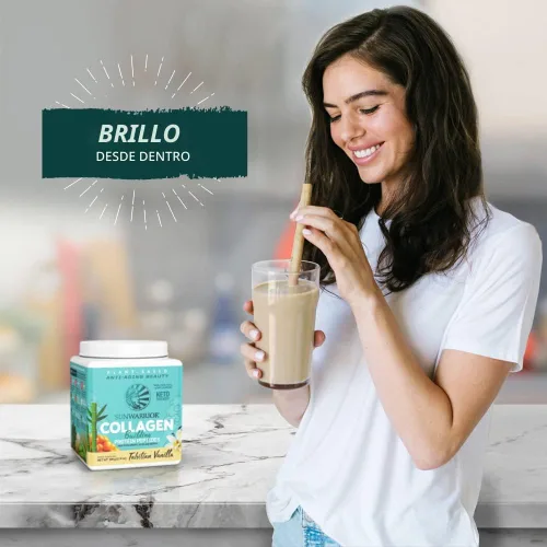 Miniatura 7 de Polvo de Proteína de Colágeno Vegano a Base de Plantas Ácido Hialurónico, Minerales, Biotina, Libre de Soja, Lácteos, Gluten, NO-OGM Vainilla 20