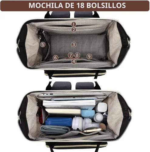 Miniatura 2 de Focdod - Mochila para mujer de 15.6 pulgadas: mochila para computadora portátil, bolsas de trabajo, mochilas con cargador USB, mochila escolar