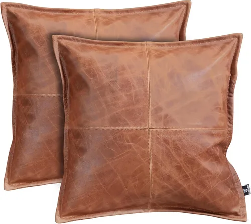 Miniatura 46 de Funda de almohada de piel de cordero – Funda de cojín para sofá, fundas decorativas para sala de estar o dormitorio de 20 x 20 pulgadas – Caja