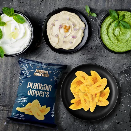 Miniatura 3 de ANDEAN GOURMET Patatas fritas de plátano con sal marina del Pacífico, 12 onzas (paquete de 3), sin gluten, totalmente naturales, sin OMG y Kosher