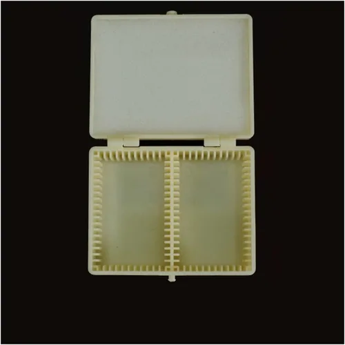 Miniatura 2 de Kit de accesorios para microscopio de plástico universal Caja de diapositivas de microscopio Diapositivas de microscopio (color: 1.929x3.071 in)