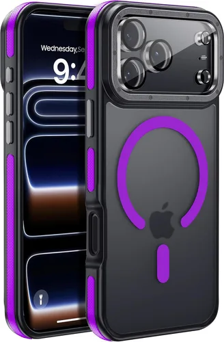 Miniatura 38 de Funda para iPhone 17 Pro Max con protector de lente de cámara [protección de grado militar de 10 pies] compatible con MagSafe a prueba de golpes