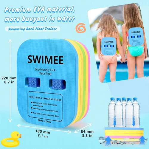 Miniatura 2 de SWIMEE - Cinturón de seguridad para nadar con 3 capas ajustables para nadar, cómodo dispositivo de flotación impermeable para niños pequeños