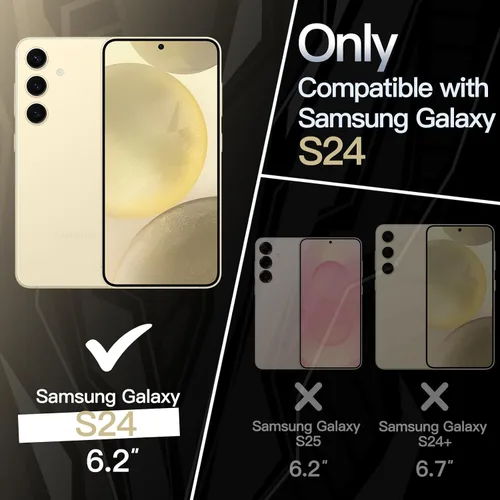 Miniatura 2 de JETech Funda delgada para Samsung Galaxy S24 5G, protección completa de la lente de la cámara, cubierta protectora de TPU suave y delgada