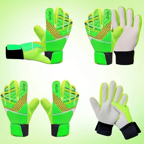 Miniatura 6 de Jalunth Guantes de Portero de Fútbol para Niños y Jóvenes, Guantes de Guardameta Jugador de Campo para Niños y Niñas, Palma de Látex Antideslizante
