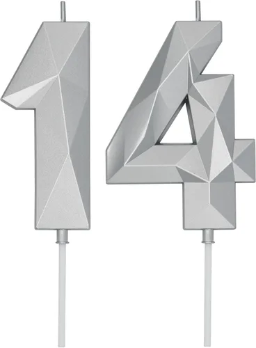 Miniatura 127 de DERVENTA Velas de cumpleaños con números grandes, 3D, color rosa, 3.7 pulgadas, decoración para tartas de fiesta, 1 pieza (número 3 rosa)