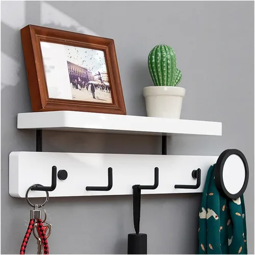 Miniatura 4 de Ganchos para colgar abrigos de pared, ganchos de entrada para abrigos, ganchos de madera, organizador de ropa, perchero para dormitorio, armarios